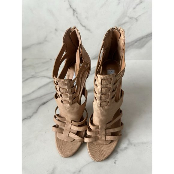 STEVE MADDEN Madelia Tan Stiletto Heels Size 7 - Picture 2 of 6